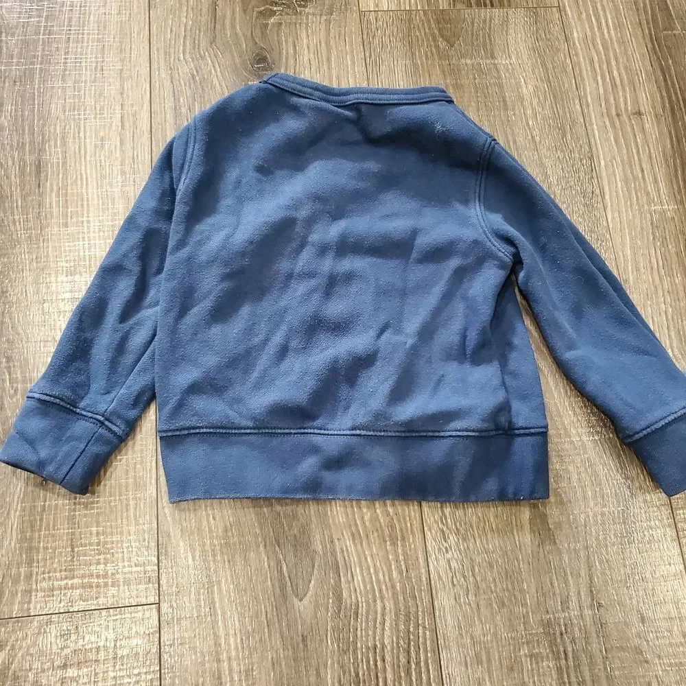 Boys Sweater Size 3T GAP Kids Blue Penguin Shirt